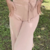 Wrap Pants Beige
