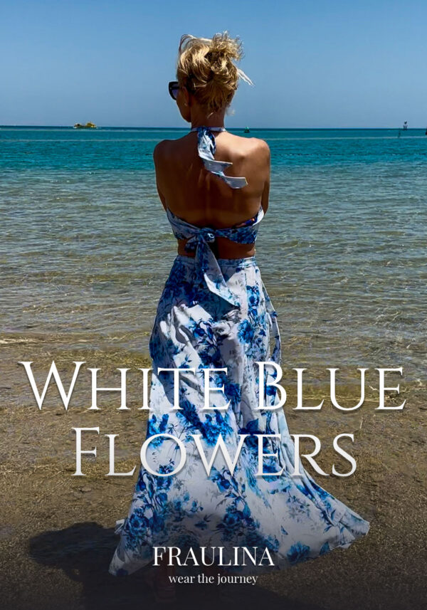 White Blue Flowers
