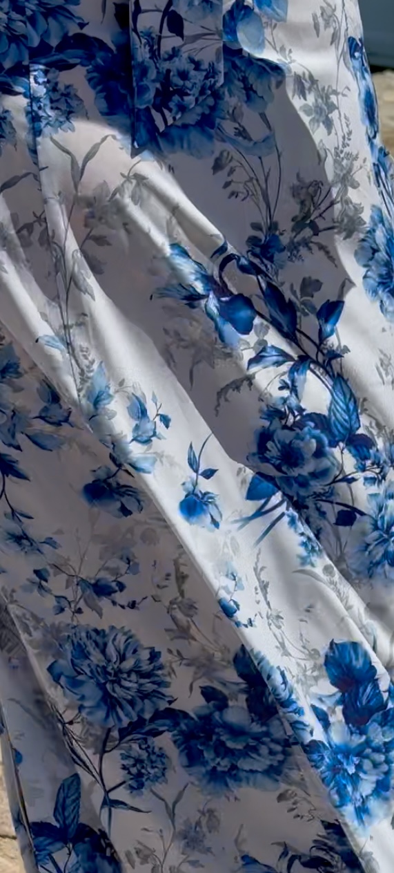 White Blue Flowers