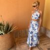 Fraulina Dress - White Blue Flowers