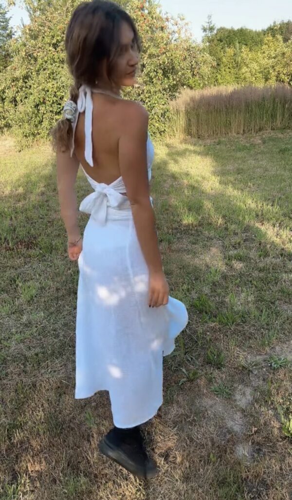 Musselin Linen White