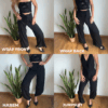 Spodnie Wiązane Wrap Pants Black Wiskoza