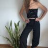 Spodnie Wiązane Wrap Pants Black Wiskoza