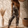 Spodnie Wiązane Wrap Pants Zebra Wiskoza