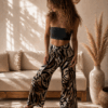Spodnie Wiązane Wrap Pants Zebra Wiskoza